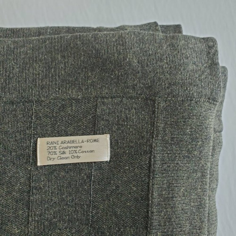 😍 RANI ARABELLA ITALY Luxury Cashmere/Silk Throw - Picture 3 of 9